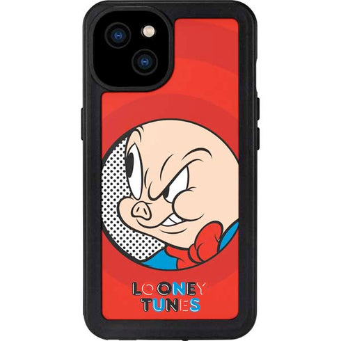 Looney Tunes Porky Pig Full iPhone 15 Plus Waterproof Case